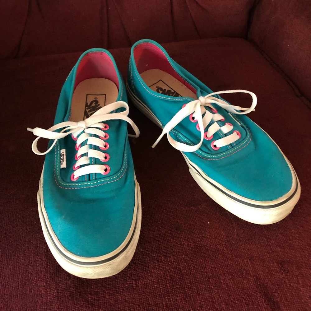 Turquoise Vans Sneakers